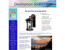 Tablet Screenshot of destination-scuba.com